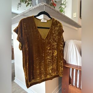 Sandro Alberta velvet top